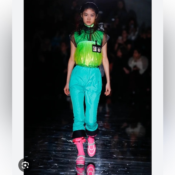 Prada fall runway 2018 strapless neon top - Picture 5 of 5